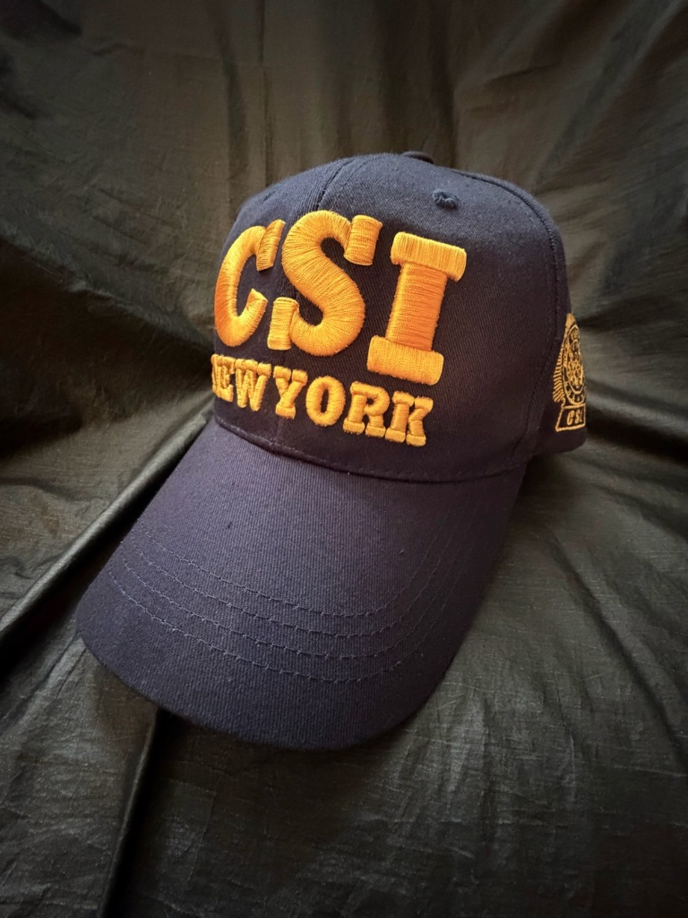 CST New York Navy Baseball Cap with Gold Embroidered Logo
